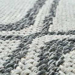 Xrugs Cotton Rugs Runner Rug Geometric 100% Cotton Washable Woven Carpet Natural Diamond Patterned Mat - 75x300cm