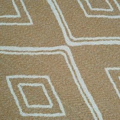 Xrugs Cotton Rugs Runner Rug Geometric 100% Cotton Washable Woven Carpet Natural Diamond Patterned Mat - 75x300cm