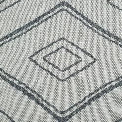 Xrugs Cotton Rugs Runner Rug Geometric 100% Cotton Washable Woven Carpet Natural Diamond Patterned Mat - 75x300cm