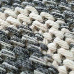 Xrugs Cotton Rugs Runner Rug Geometric 100% Cotton Washable Woven Carpet Natural Diamond Patterned Mat - 75x300cm