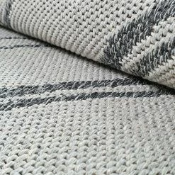 Xrugs Cotton Rugs Runner Rug Geometric 100% Cotton Washable Woven Carpet Natural Diamond Patterned Mat - 75x300cm