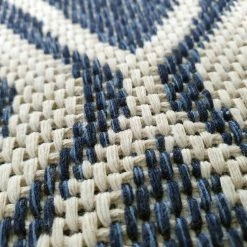 Xrugs Cotton Rugs Runner Rug Geometric 100% Cotton Washable Woven Carpet Natural Diamond Patterned Mat - 75x300cm