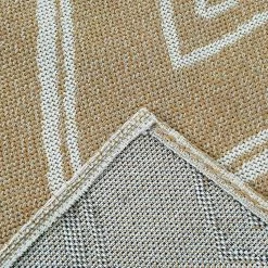 Xrugs Cotton Rugs Runner Rug Geometric 100% Cotton Washable Woven Carpet Natural Diamond Patterned Mat - 75x300cm