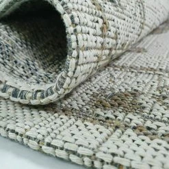 Xrugs Oriental Rug Runner 100% Cotton Natural Hallway Carpet Washable Natural Woven Mat - 75x300cm Cotton Rugs