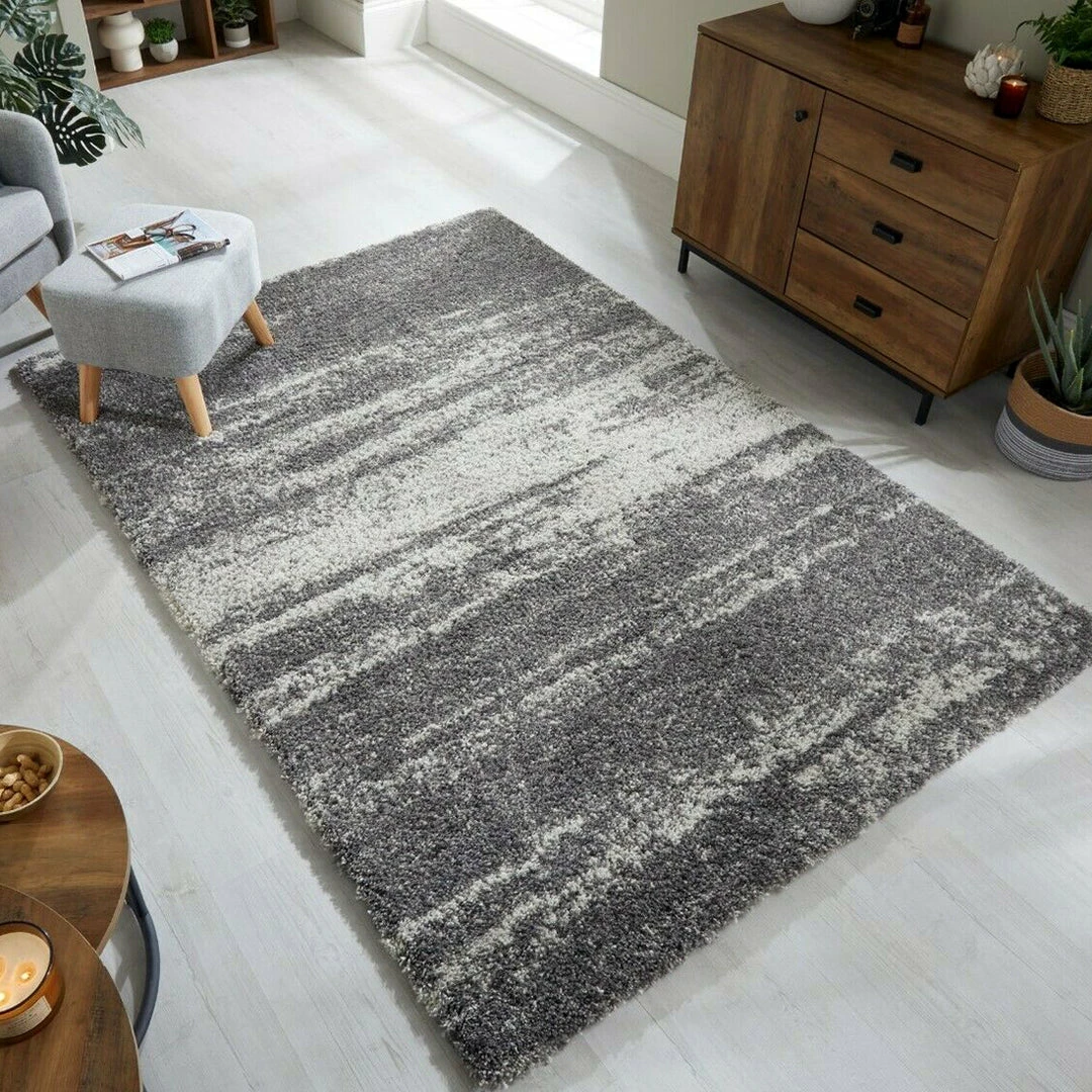 Xrugs Grey Rug Fluffy Soft Thick Cream And Grey Ombre Shaggy Modern Carpet Bedroom Mat 1 Xrugs Grey Rug Fluffy Soft Thick Cream And Grey Ombre Shaggy Modern Carpet Bedroom Mat