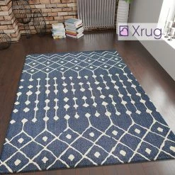 Xrugs Cotton Rugs Cotton Rug Navy Blue Diamond Pattern Washable Flat Weave Mat Woven Carpet Small Extra Large 24 Xrugs Cotton Rugs Cotton Rug Navy Blue Diamond Pattern Washable Flat Weave Mat Woven Carpet Small Extra Large