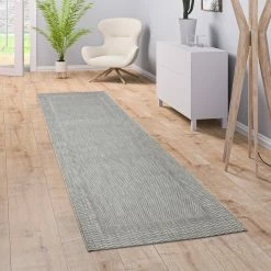 Xrugs Outdoor Rugs Flatweave Outdoor Rug Grey Border Pattern Large Small Garden Decking Patio Mat