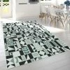 Xrugs Outdoor Rugs Indoor & Outdoor Rug Green Black Cream Abstract Geometric Extra Large Small Mat