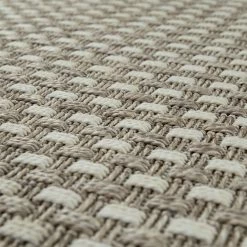 Xrugs Flatweave Outdoor Rug Cream Geometric Pattern Large XL Small Patio Garden Mats Outdoor Rugs