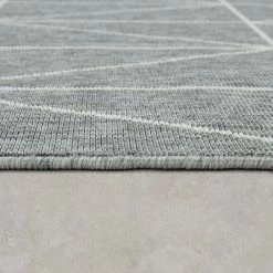 Xrugs Outdoor Rugs Grey White Geometric Diamond Pattern Large Small Patio Garden Mats