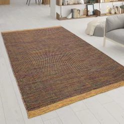 Xrugs Multi Colored Rug Hand Woven Flatweave Mat Wool And Cotton Materials Large Rugs Cotton Rugs