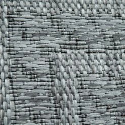 Xrugs Outdoor Rugs Grey Border Scandi Pattern Large XL Small Summer Garden Patio Mats