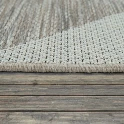 Xrugs Indoor Outdoor Rug Large Beige Cream Geometric Diamond Pattern Garden Patio Mat Outdoor Rugs