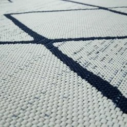 Xrugs Outdoor Rugs Outdoor Rug Plastic White Blue Flatweave Large XL Small Decking Garden Patio Mat