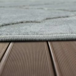 Xrugs Outdoor Rugs Grey Marble Look Geometric Diamond Pattern Large Garden Patio Mat