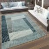 Xrugs Blue Outdoor Rug Decking Patio Garden Modern Geometric Mat Extra Large Small XL