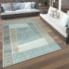 Xrugs Outdoor Rug Teal Blue Beige Geometric Patio Garden Decking Mat Extra Large Small Outdoor Rugs