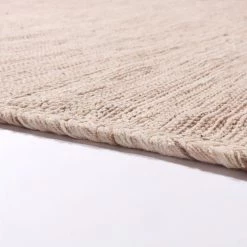 Xrugs Large Rug Beige Stripes Cotton Handwoven Tassels Living Room Bedroom Area Mat