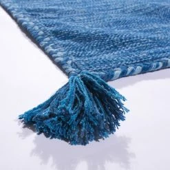 Xrugs Navy Blue Rug Stripes Cotton Rugs Handwoven Tassels Living Room Bedroom Area Mat 7 Xrugs Navy Blue Rug Stripes Cotton Rugs Handwoven Tassels Living Room Bedroom Area Mat