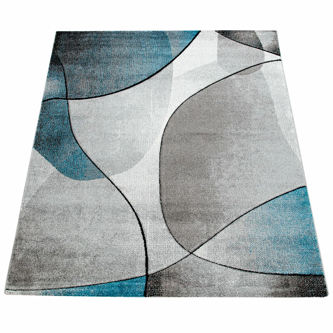 Xrugs Grey And Turquoise Rug Thick Contour Cut Pattern Runner Large Small Area Carpet Runners 6 Xrugs Grey And Turquoise Rug Thick Contour Cut Pattern Runner Large Small Area Carpet Runners