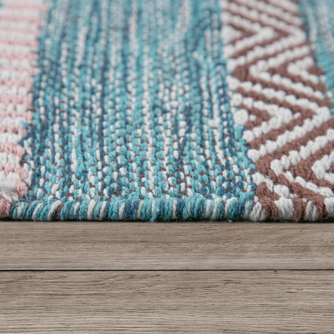 Xrugs Cotton Rugs Striped Cotton Duck Egg Rug Brown Pink Navy Colours With Hand Made Tassels Mat 2 Xrugs Cotton Rugs Striped Cotton Duck Egg Rug Brown Pink Navy Colours With Hand Made Tassels Mat