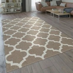Xrugs Cotton Rugs Brown Cotton Rug Large Small XL Runner Living Room Rugs Taupe Flat Woven Carpet