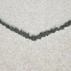 Xrugs White Cream Rug Geometric Diamond Pattern Retro Vintage Carpet Large Runner Mat