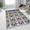 Xrugs Grey Rug Modern Red Yellow Mustard Patterned Rug Woven Carpet Small Large New