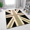 Xrugs Modern Grey Floral Rug Patterned Woven Carpet 120x170 Living Room Bedroom Carpet Floor Mat