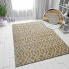 Xrugs Grey And Yellow Gold Rug Modern Trellis Patterned Woven Carpet Small Large Mat