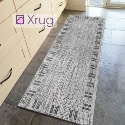 Xrugs Modern Grey Rug Flat Weave Jute Look Sisal Look Rug Carpet Runner Floor Mat Small Large New Kitchen