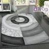 Xrugs Designer Rug Grey Black Modern Art Woven Living Room Carpet Small Large Soft Area Mat